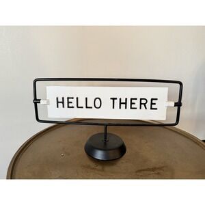 Magnolia Home Hearth & Hand Hello There Miss You Already Sign Metal Farmhouse
